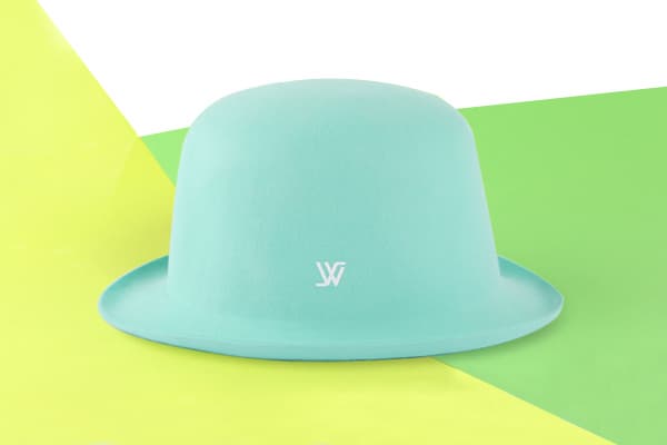 WHITE SANDS Macaron Wool Felt Hat One Size Turquoise